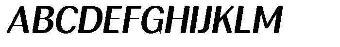 Rundale Round Semi Bold Italic Font UPPERCASE