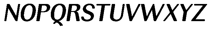 Rundale Round Semi Bold Italic Font UPPERCASE