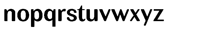 Rundale Round Semi Bold Font LOWERCASE