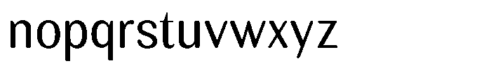 Rundale Round Semi Condensed Font LOWERCASE
