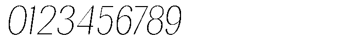 Rundale Round Thin Condensed Italic Font OTHER CHARS