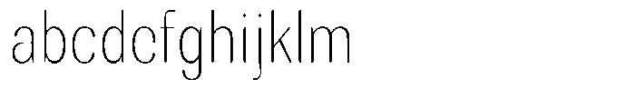 Rundale Round Thin Condensed FONT