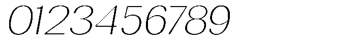 Rundale Round Thin Exp Italic Font OTHER CHARS