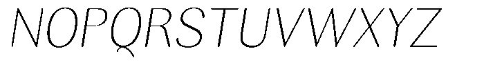 Rundale Round Thin Italic Font UPPERCASE