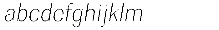 Rundale Round Thin Italic FONT