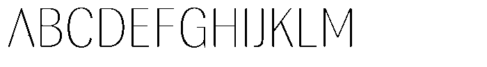Rundale Round Thin Sem Condensed Font UPPERCASE