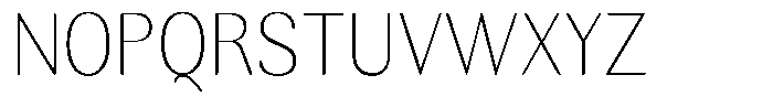 Rundale Round Thin Sem Condensed Font UPPERCASE