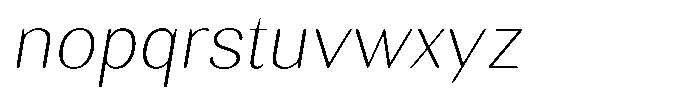 Rundale Round Thin Sem Exp Italic Font LOWERCASE