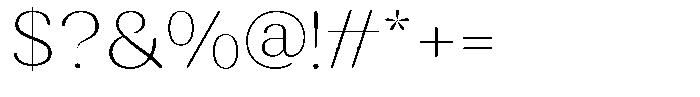 Rundale Round Thin Semi Expanded Font OTHER CHARS