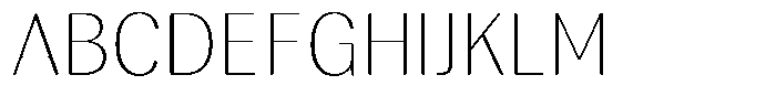 Rundale Round Thin Font UPPERCASE