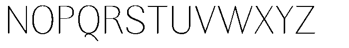 Rundale Round Thin Font UPPERCASE