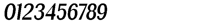 Rundale Sem Bold Condensed Italic Font OTHER CHARS