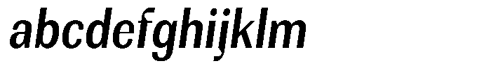 Rundale Sem Bold Condensed Italic FONT