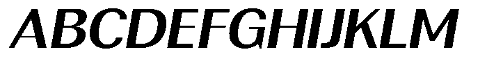 Rundale Sem Bold Exp Italic Font UPPERCASE