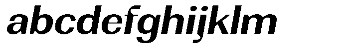 Rundale Sem Bold Exp Italic FONT