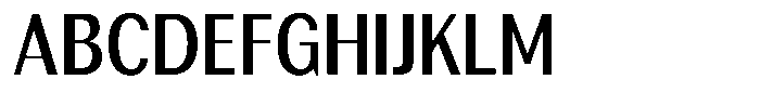 Rundale Semi Bold Condensed Font UPPERCASE