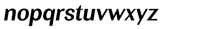 Rundale Semi Bold Italic Font LOWERCASE