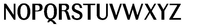 Rundale Semi Bold Semi Condensed Font UPPERCASE