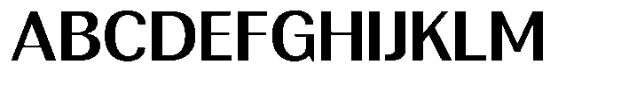 Rundale Semi Bold Semi Expanded Font UPPERCASE