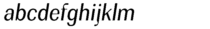 Rundale Semi Condensed Italic FONT