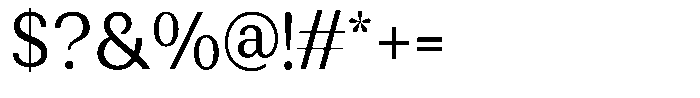 Rundale Semi Condensed Font OTHER CHARS