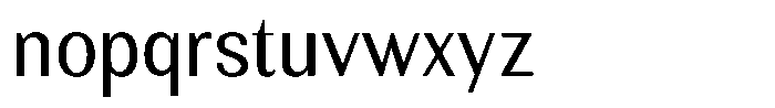 Rundale Semi Condensed Font LOWERCASE