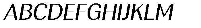 Rundale Semi Expanded Italic Font UPPERCASE
