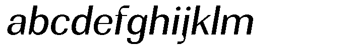 Rundale Semi Expanded Italic FONT