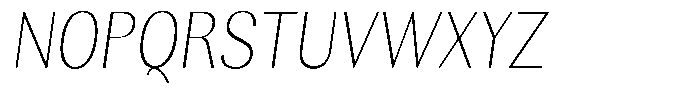 Rundale Thin Condensed Italic Font UPPERCASE