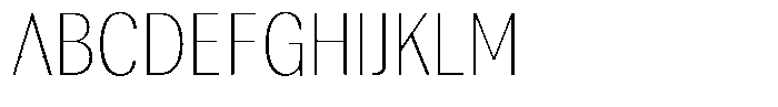 Rundale Thin Condensed Font UPPERCASE