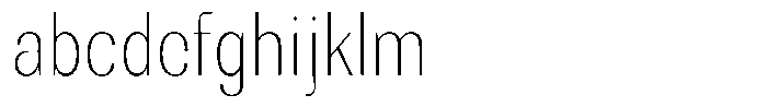Rundale Thin Condensed FONT