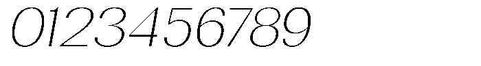 Rundale Thin Expanded Italic Font OTHER CHARS