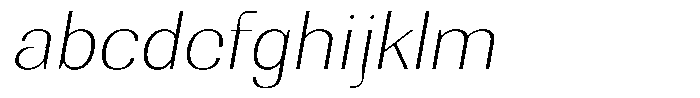Rundale Thin Expanded Italic FONT