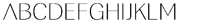 Rundale Thin Expanded Font UPPERCASE