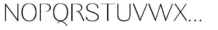 Rundale Thin Expanded Font UPPERCASE