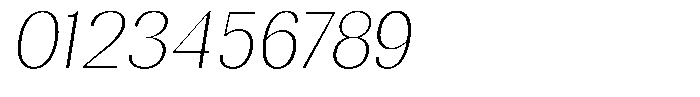 Rundale Thin Italic Font OTHER CHARS