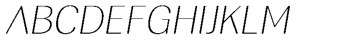 Rundale Thin Sem Exp Italic Font UPPERCASE
