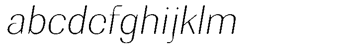 Rundale Thin Sem Exp Italic FONT