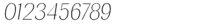 Rundale Thin Semi Condensed Italic Font OTHER CHARS