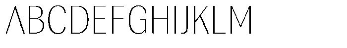 Rundale Thin Semi Condensed Font UPPERCASE