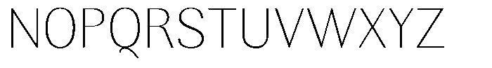 Rundale Thin Font UPPERCASE