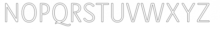 Runde Wien Outl Light Font UPPERCASE
