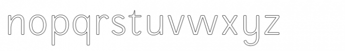 Runde Wien Outl Light Font LOWERCASE
