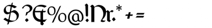 Rundgotisch Font OTHER CHARS