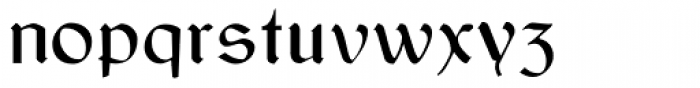 Rundgotisch Font LOWERCASE
