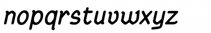 Rundig Pencil Bold Italic Font LOWERCASE