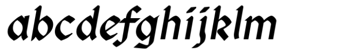 Rundigsburg Bold Italic Font LOWERCASE