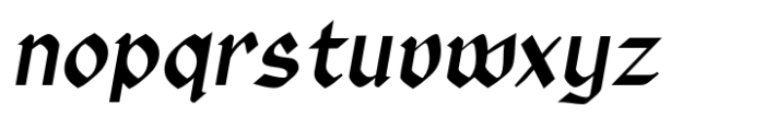 Rundigsburg Bold Italic Font LOWERCASE