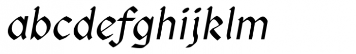 Rundigsburg Italic Font LOWERCASE
