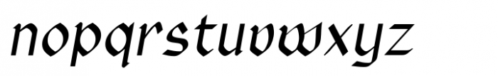 Rundigsburg Italic Font LOWERCASE